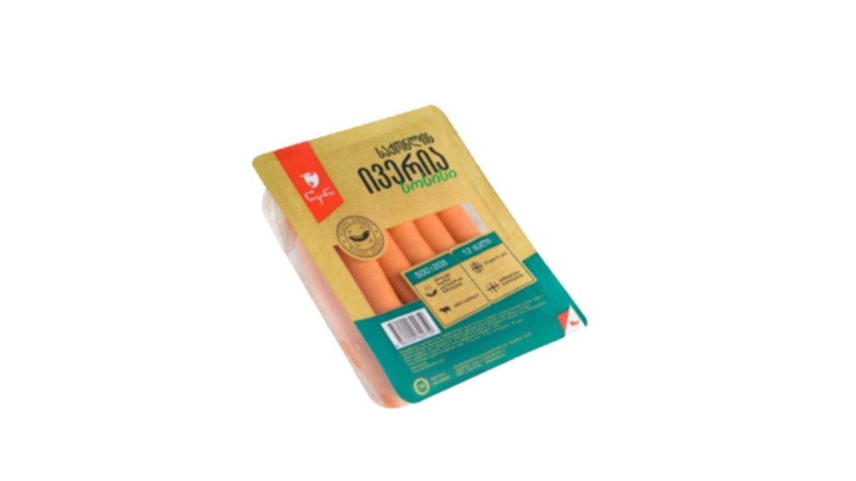 ნიკორა სოსისი Iveria (500 g)