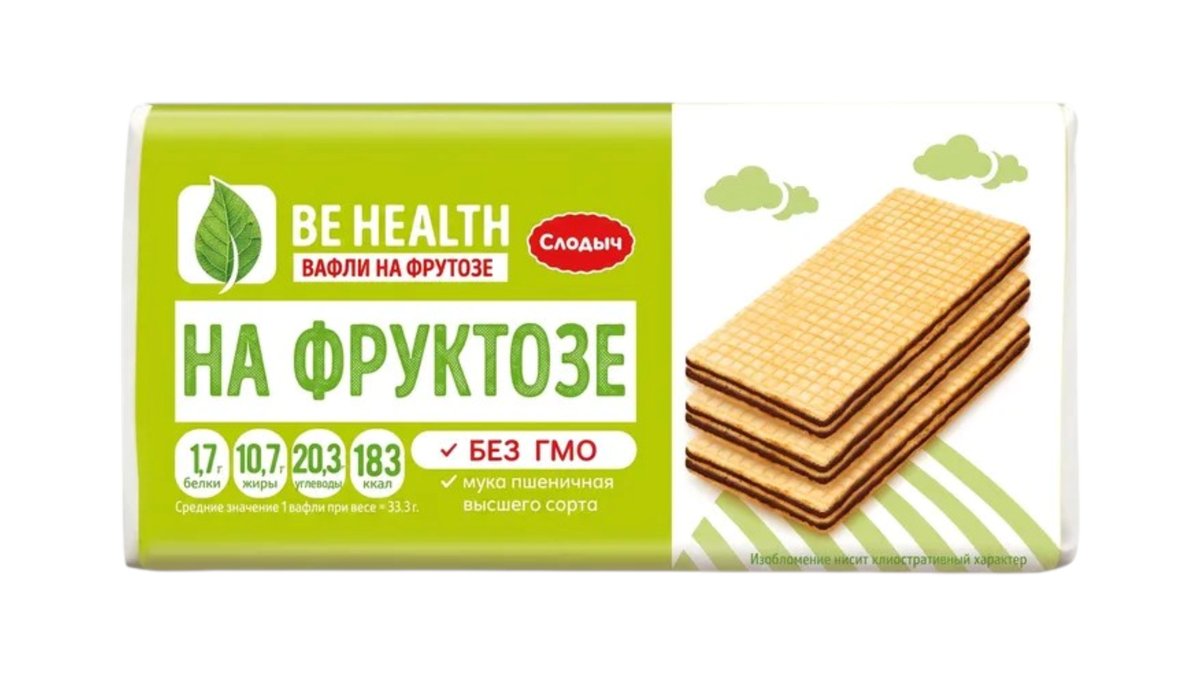 სლოდიჩ waffle ფრუქტოზათი (100 g)