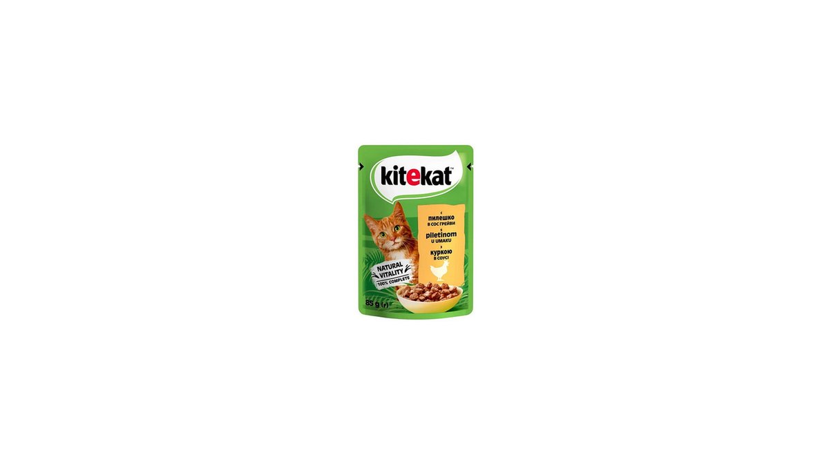 KITEKAT ცხოველების საკვები with chicken (85 g)