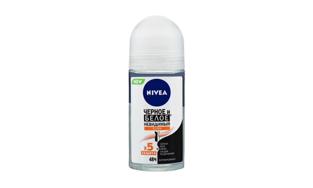 Nivea ანტიპერსპირანტი black/white EXTRA (50 ml)