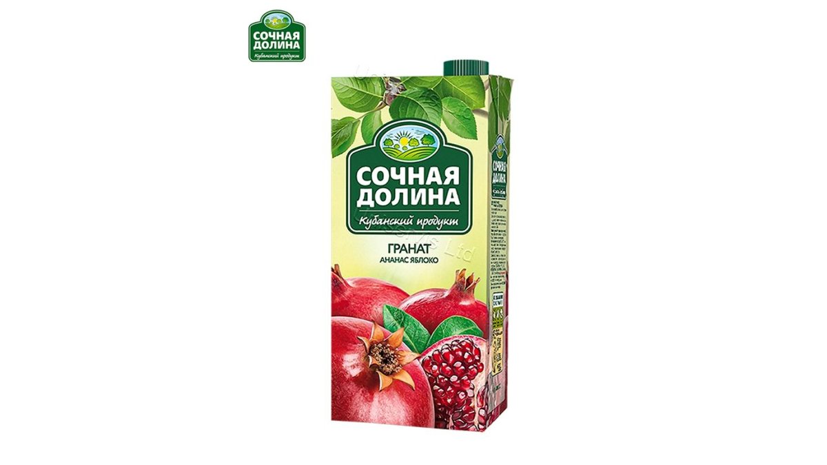 Sochnaya Dolina сок pomegranate-pineapple-apple (950 ml)