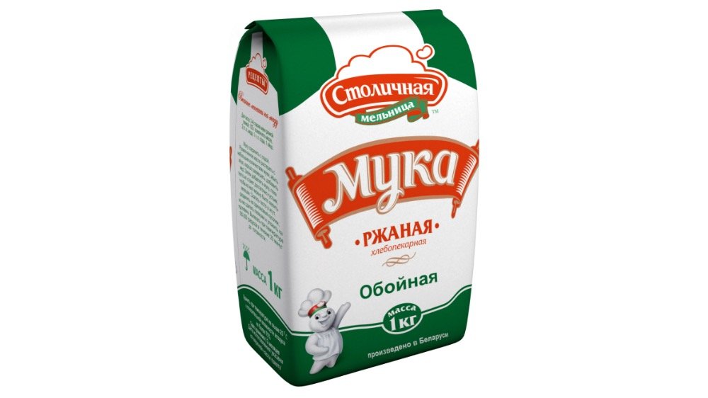 სტოლიჩნაია მელნიცა Мука ჭვავის ობოინნაია (1 kg)