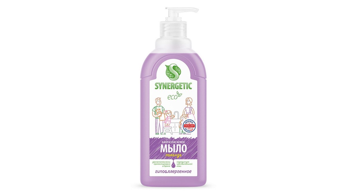 SYNERGETIC Жидкое Мыло lavender aroma