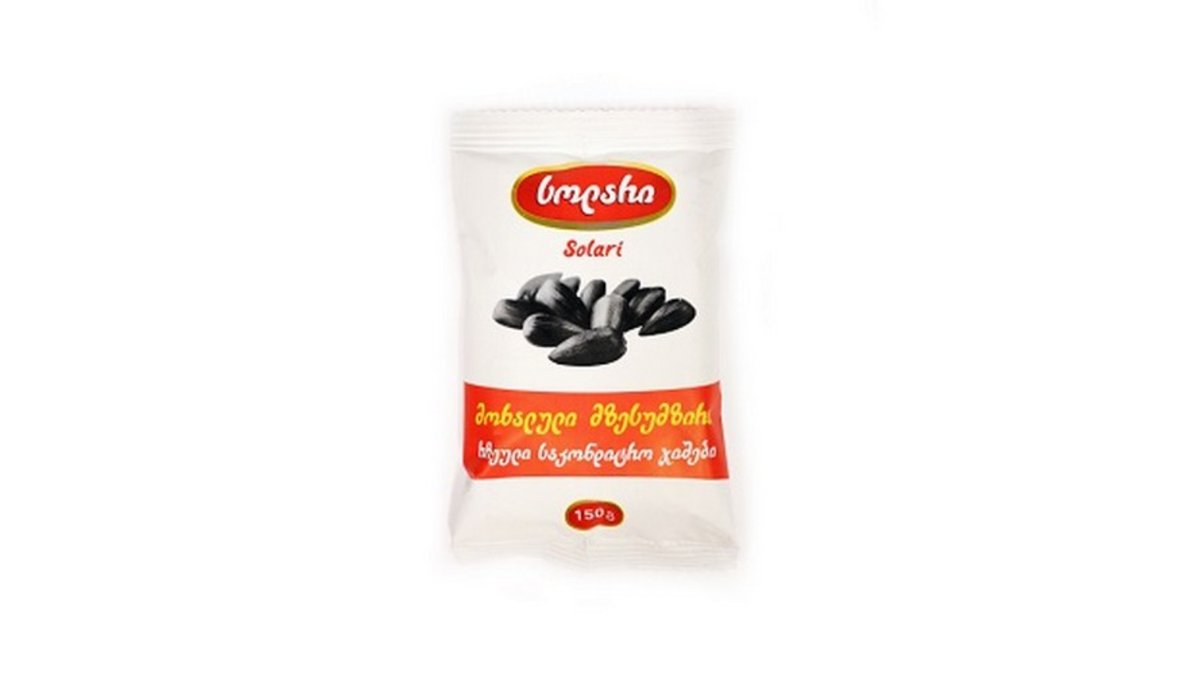 სოლარი მზესუმზირის თესლები roasted (150 gr)