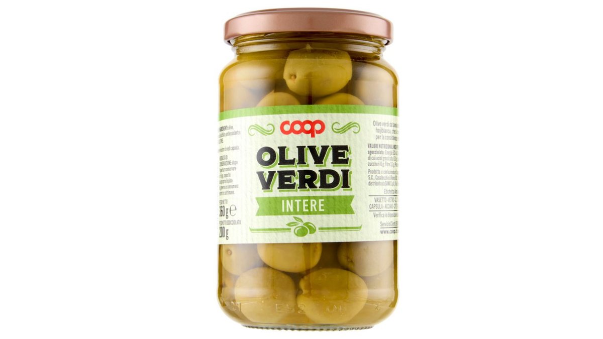 COOP Зеленые оливки green olives (360 g)