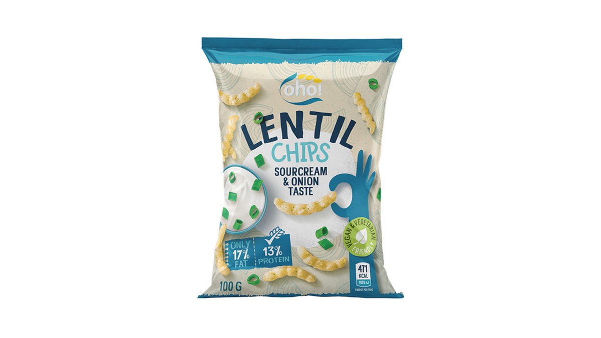 OHO чипсы sabor a crema agria y cebolla (100 gr)