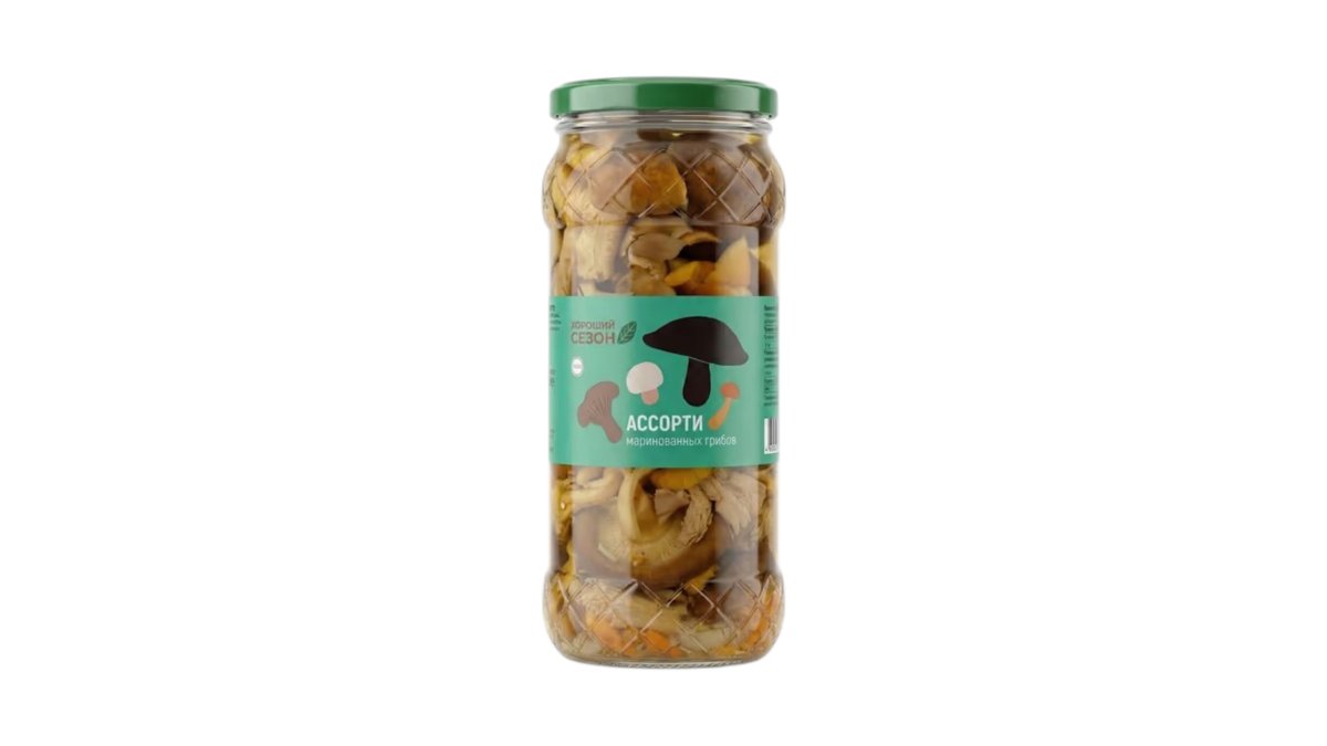 Vastega მარინირებული სოკო assorted (580 ml)