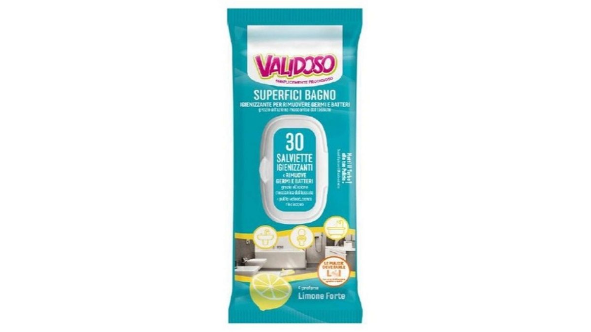 VALIDOSO Антибактериальные Влажные Салфетки lemon (30 pcs)