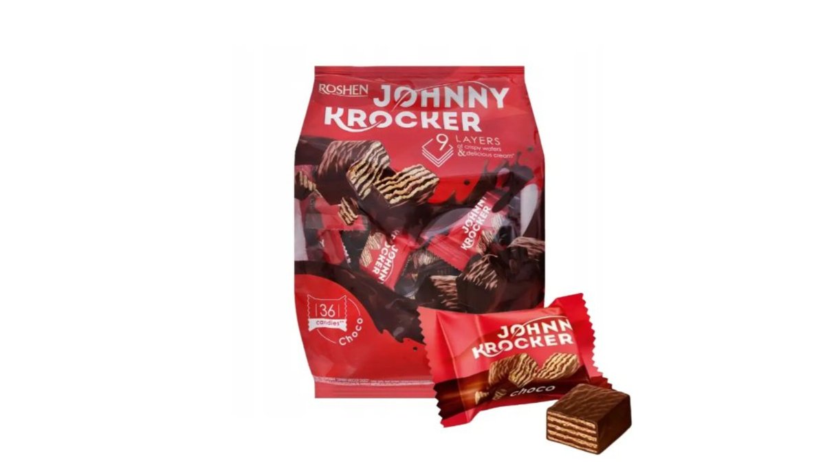 Roshen Waffle Johnny Krocker choco (350 g)