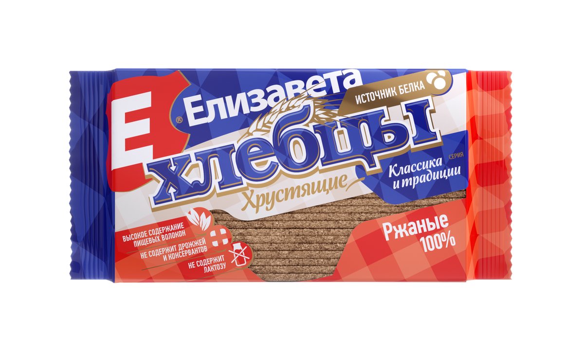 Elizaveta Crispy Bread 100% rye (100 გ)