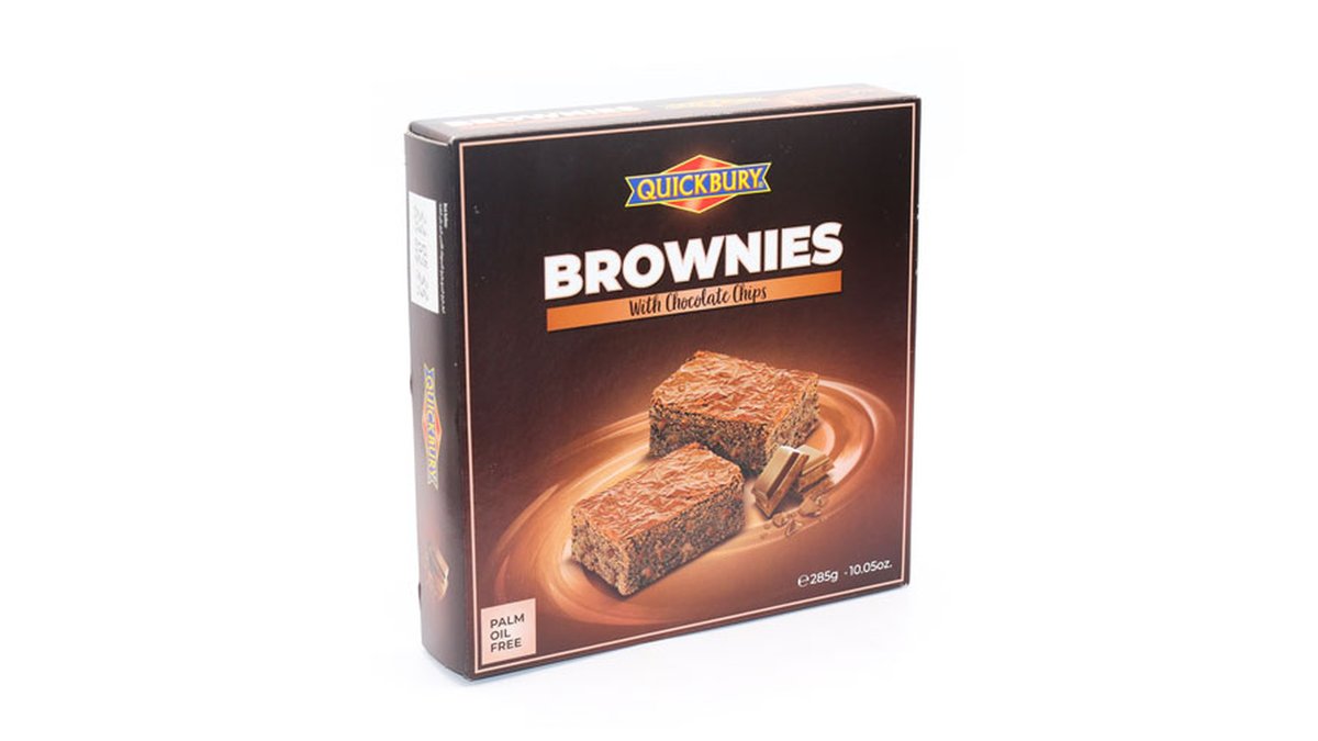 QUICK BURY cake ბრაუნი, შოკოლადის ნატეხებით (285 g)