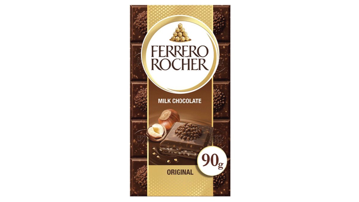 FERRERO ROCHER Шоколад milk with nuts (90 g)