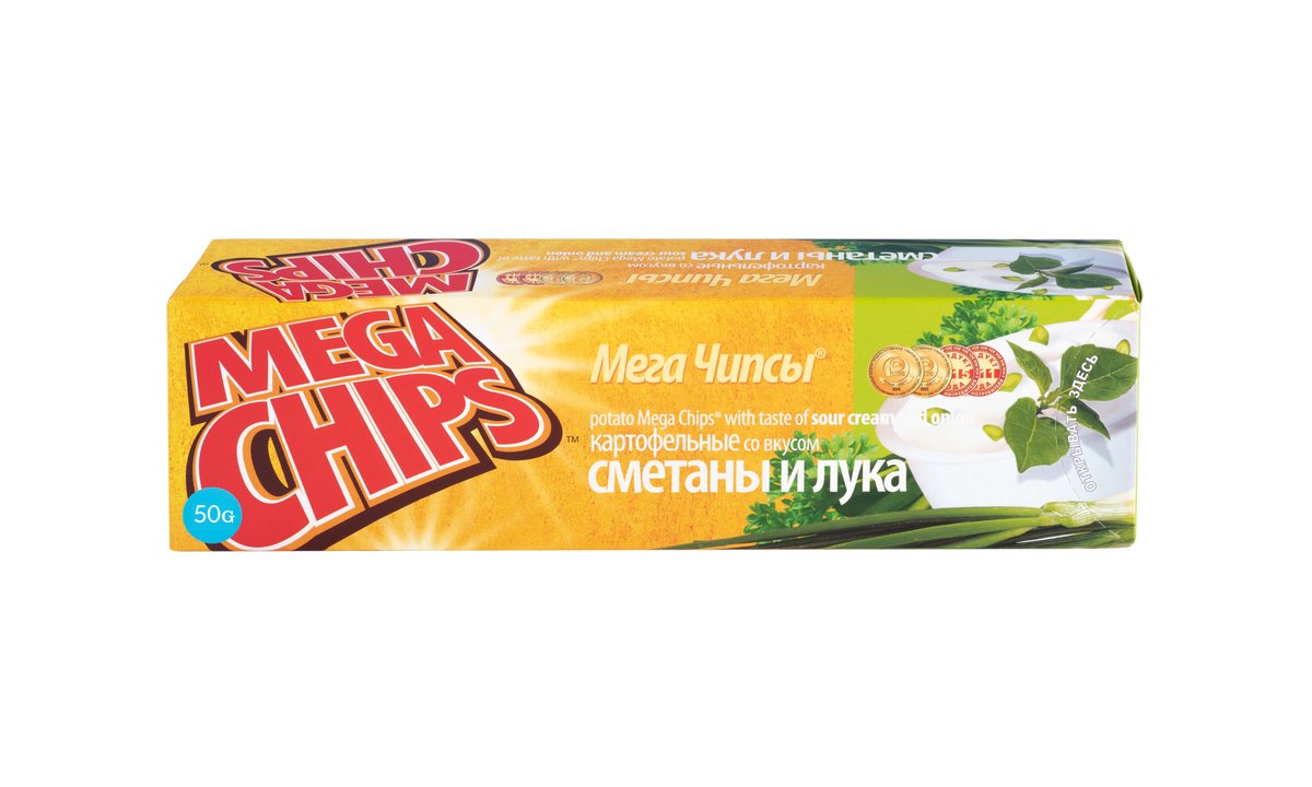 MEGACHIPS чипсы არაჟნით და ხახვით (50 g)