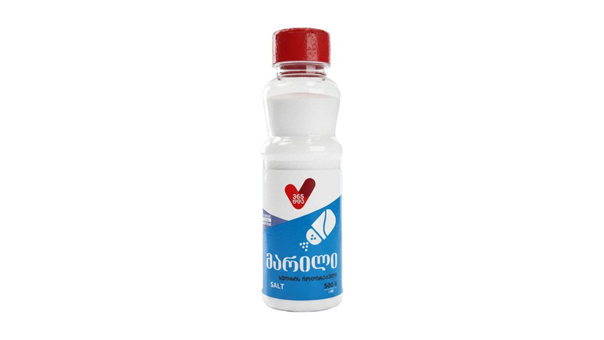 365 соль იოდირებული (500 g)