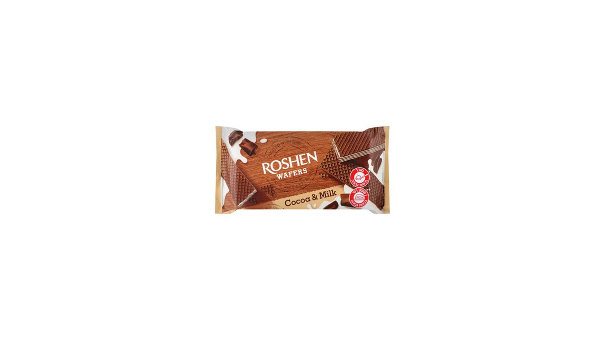 Roshen Waffle Cocoa and Milk (216 g)