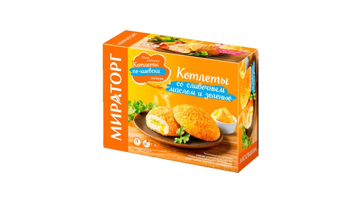 Miratorg Frozen Ready Meal Kiev with butter and sauce (360 g)