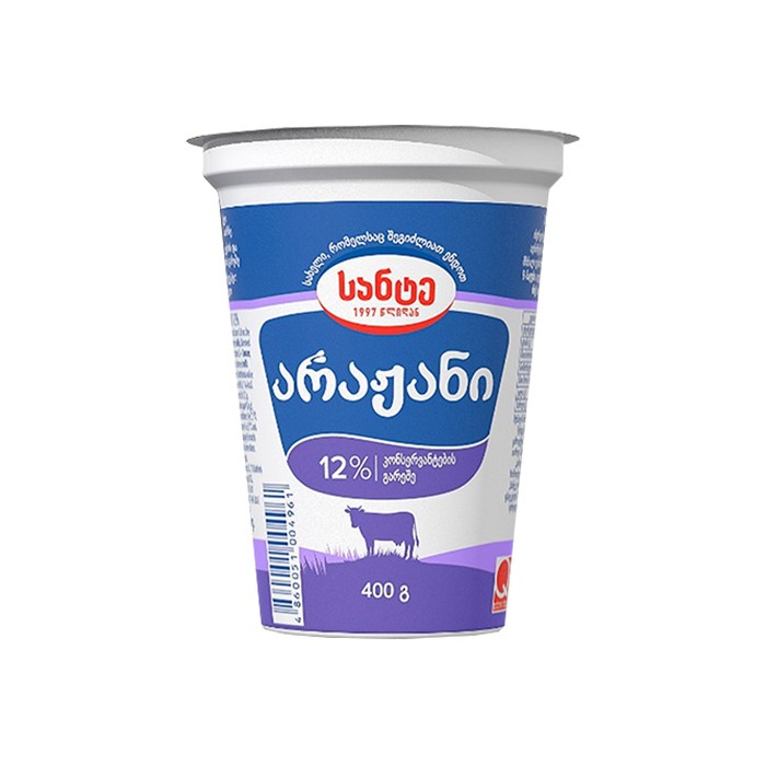 სანტე sour cream 12% (400 გ)