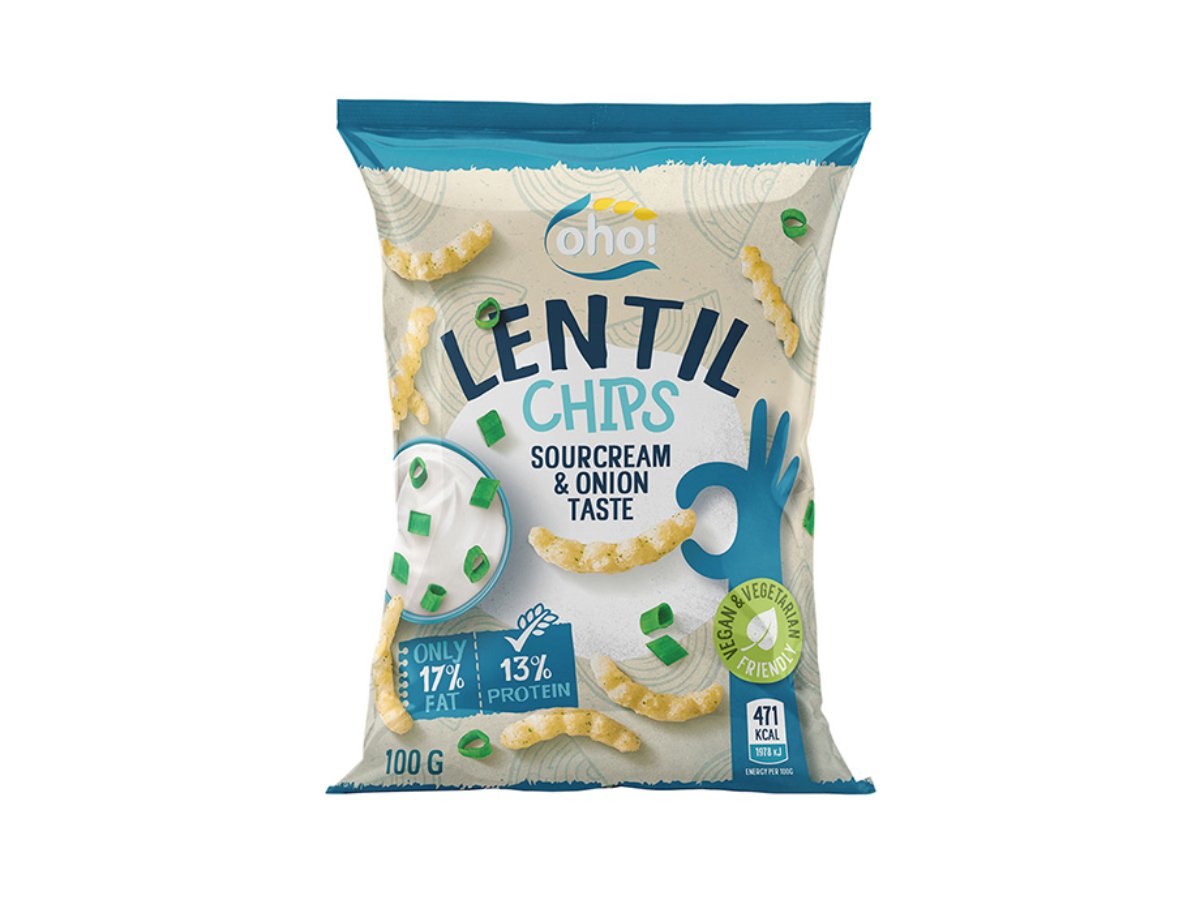 OHO Chips sabor a crema agria y cebolla (100 gr)