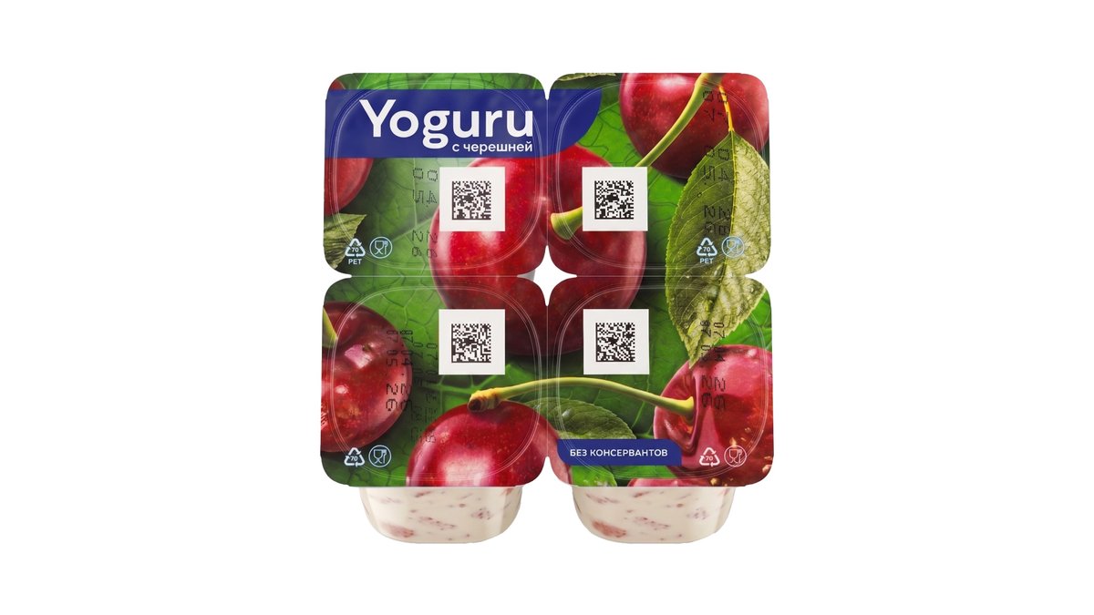 Yoguru Yogurt with cherries (125 გ)