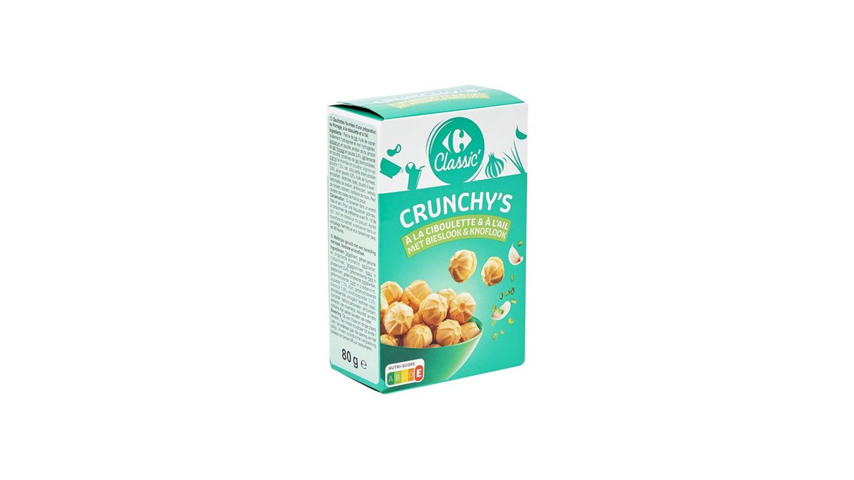 CRF Crackers with garlic and onion