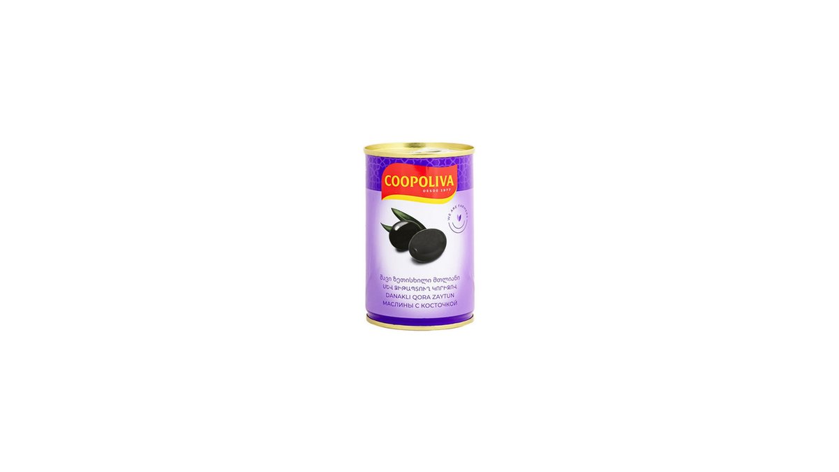 კოპოლივა Чёрные оливки Black Olives Whole (425 ml)