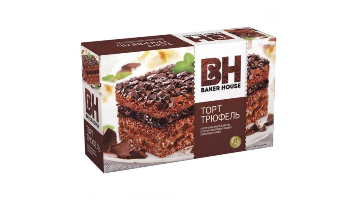 Baker House სრული მარცვლების ნამცხვრები Truffle (350 g)