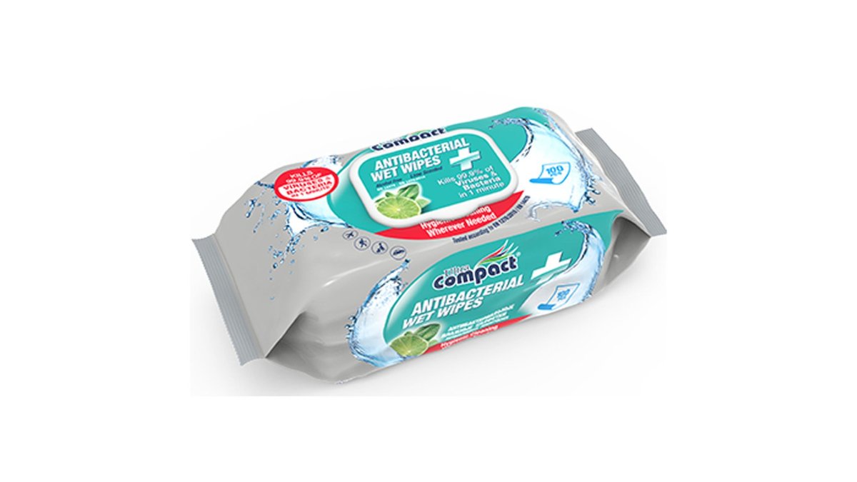 Antibact ანტიბაქტერიული ნესტიანი ხელსახოცი Aloe Vera (100 pcs)