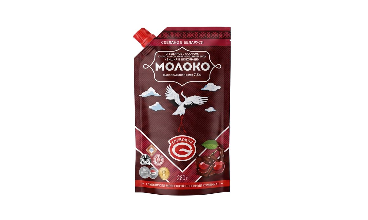 Glubokoe მჟავე რძე cherry in chocolate (280 g)