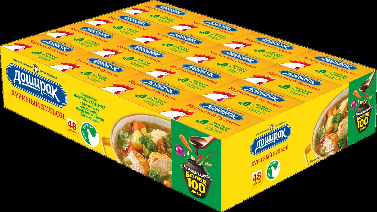 დოშირაკ მშრალი სუპი chicken broth (48 pcs)