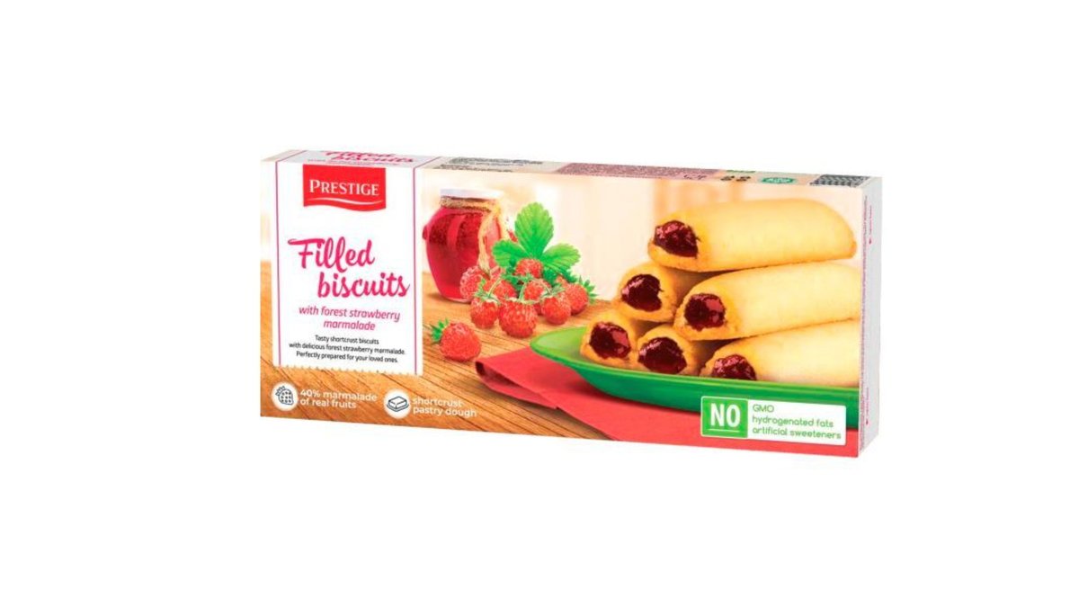 Prestige Biscuits wild strawberries (134 g)