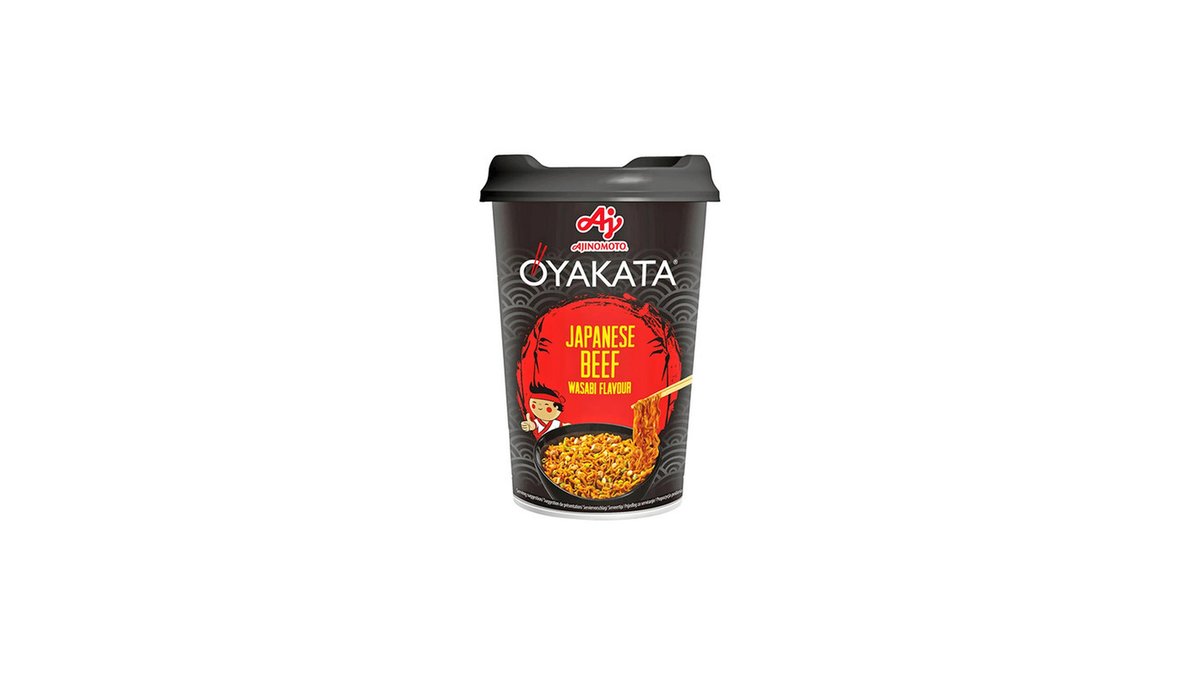 OYAKATA მყისიერი ლაფშა Japanese Beef with Wasabi Sauce (93 g)