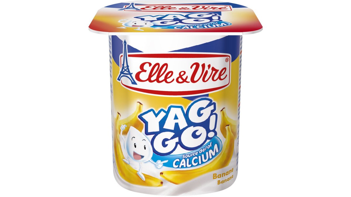 Ell & Vire იოგურტი Banana (125 gr)