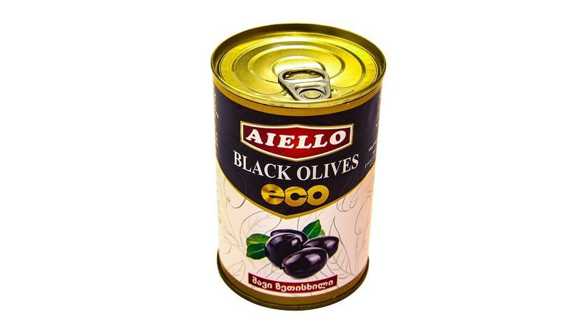 Aiello ზეთისხილი Greek black whole (300 g)