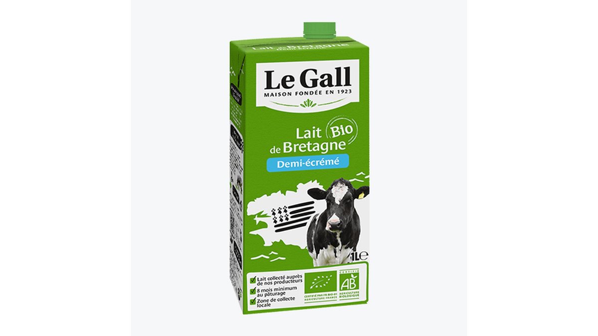 Le Gall молоко organic 1.6% (1 l)