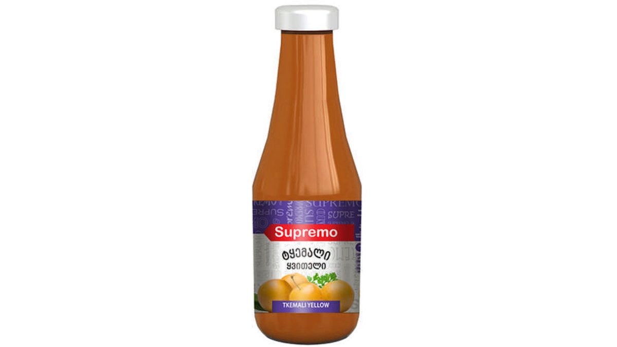 Tkemali ქლიავის სოუსი Supremo yellow (530 gr)