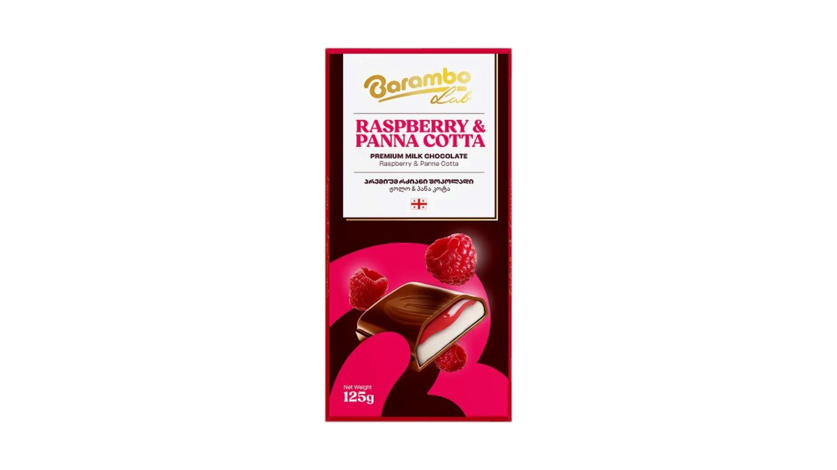 BARAMBO Chocolate raspberry-panna cotta (125 g)
