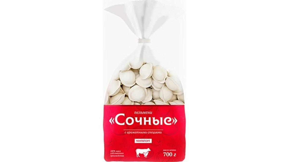 Miratorg пельмени წვნი  ანი (700 гр)
