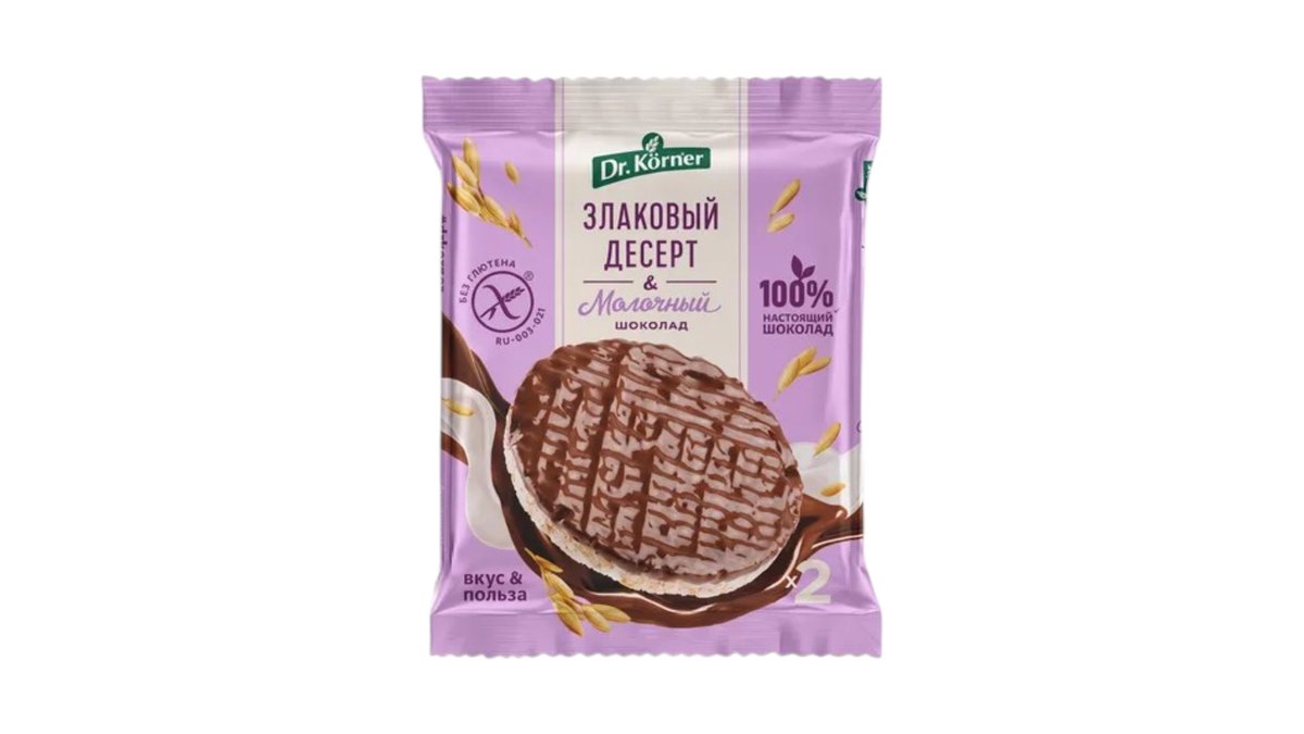 Dr.Körner Cereal Bars rice with milk chocolate (34 g)