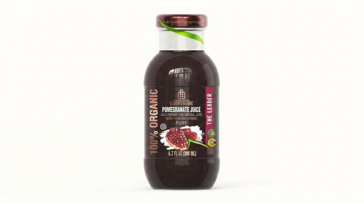 წვენი cold pressed pomegranate (200 ml)