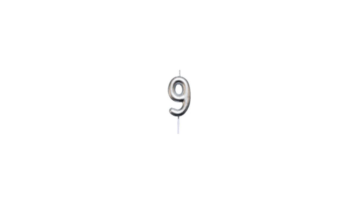 Dab Birthday Candle Number 9