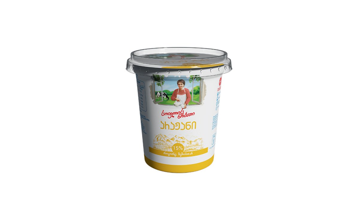 სოფლის ნობათი Сметана village cream 15% (350 g)