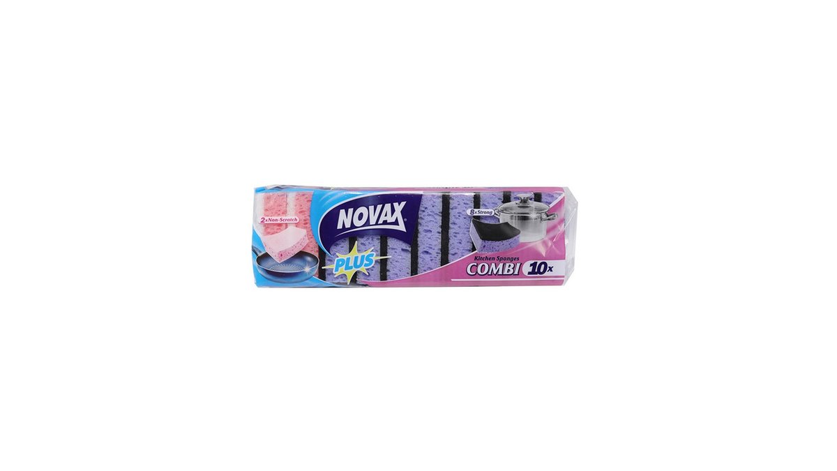NOVAX Губка для мытья посуды (10 pcs)