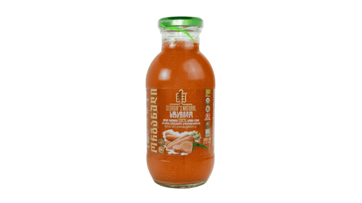 Georgias Natural წვენი Organic Carrot (300 ml)