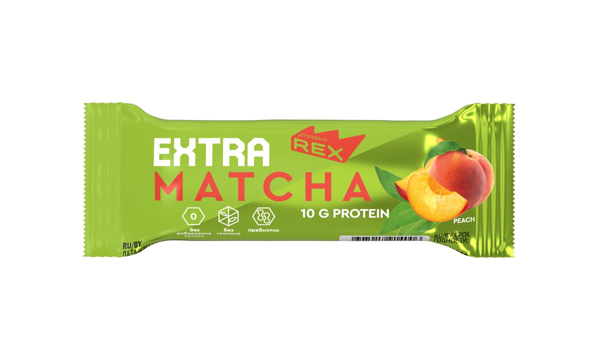 Mr. Protein Протеиновый батончик Extra Matcha-Peach (40 g)