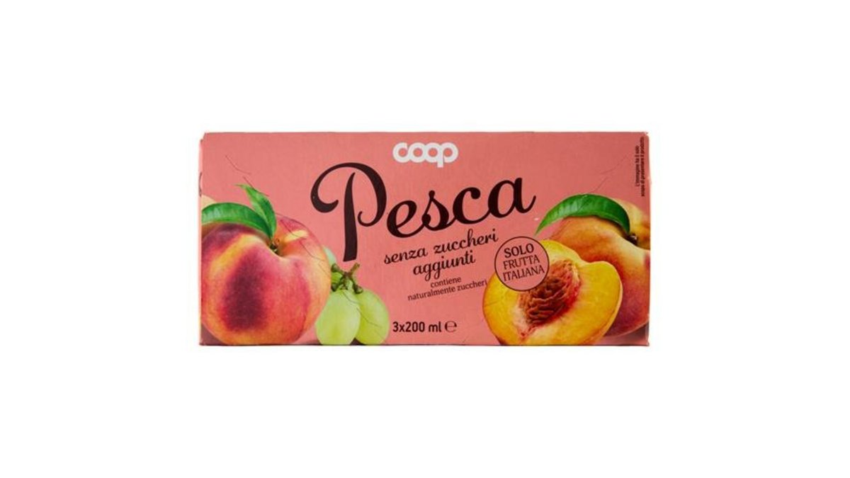 COOP сок Unsweetened Peach (200 ml)