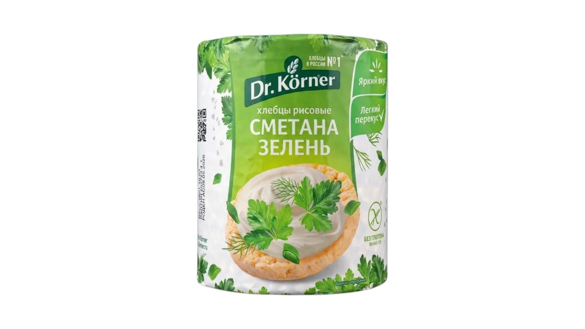 Dr.Körner ხრაშუნა პური rice sour cream and herbs (80 g)