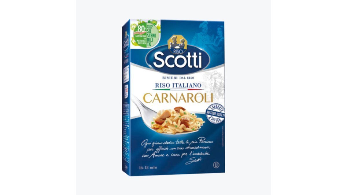 Riso Scotti გრძელი ბრინჯი Carnaroli, steamed (1 kg)