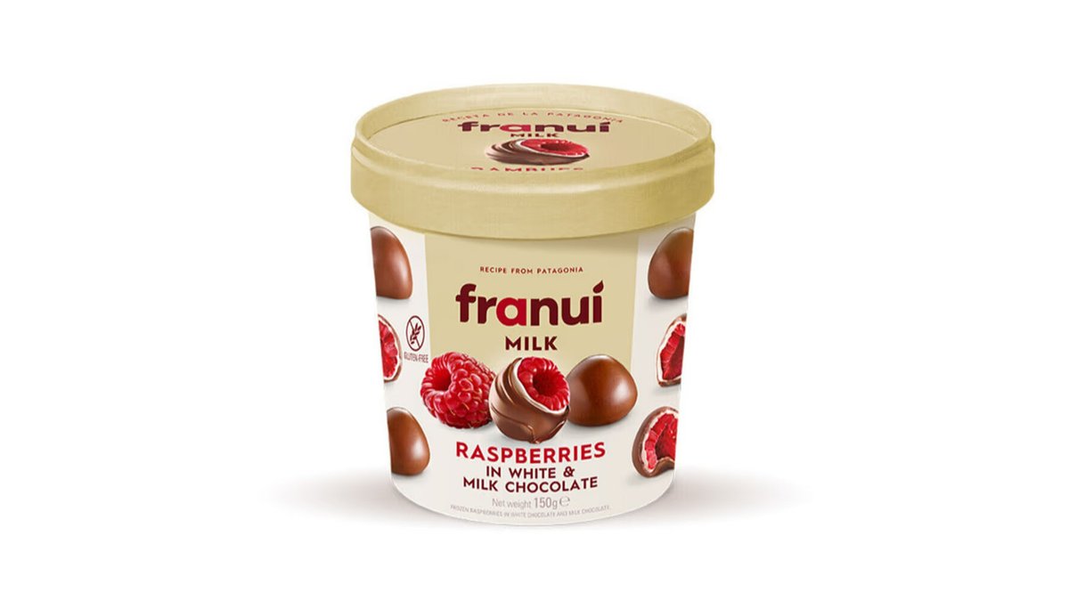 FRANUI Замороженные Малины в Шоколаде Frozen raspberries in milk chocolate