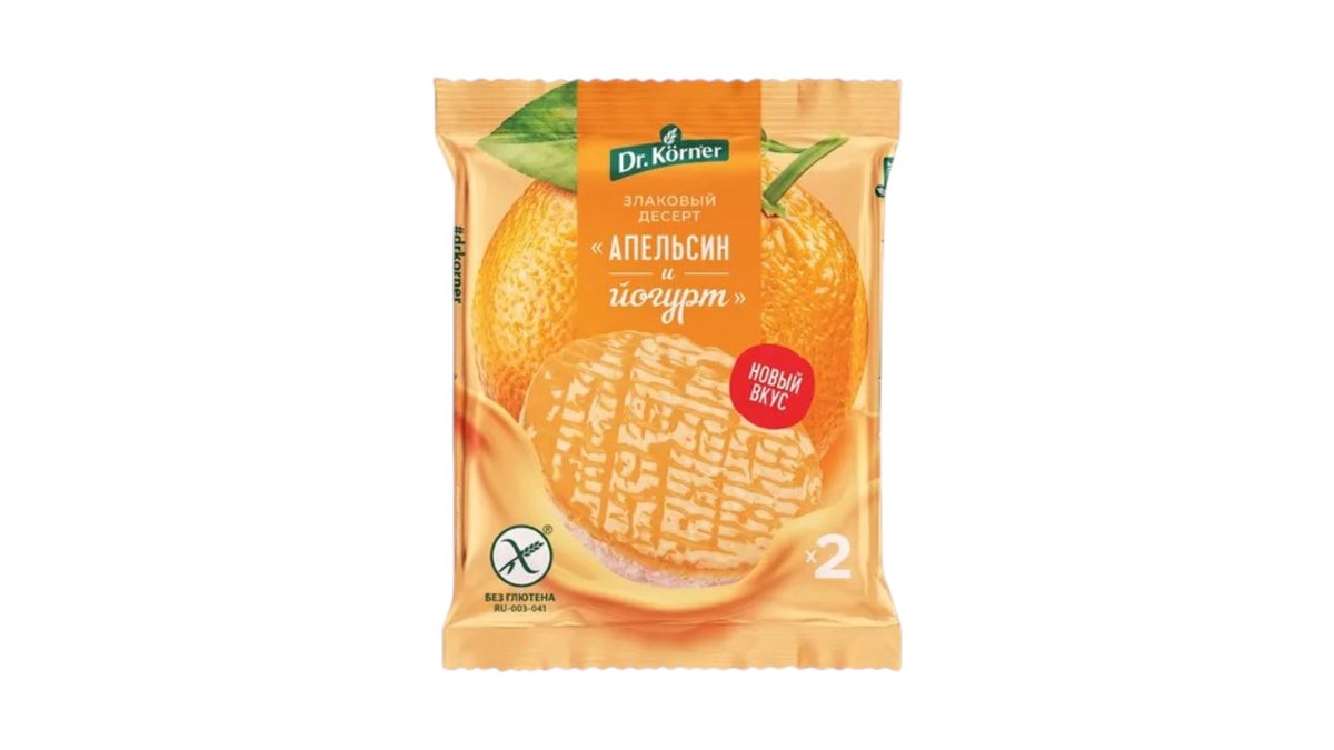 Dr.Körner коктейль из злаков rice orange and yogurt (34 g)