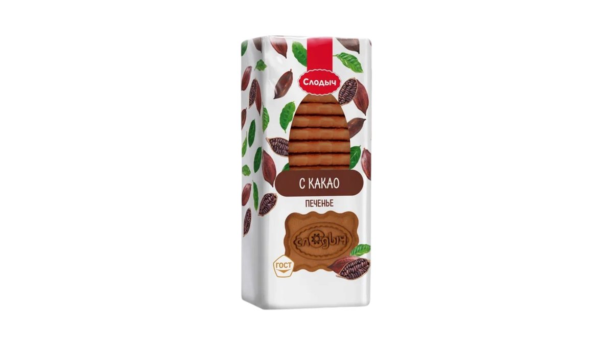 სლოდიჩ cookies with cocoa (390 g)